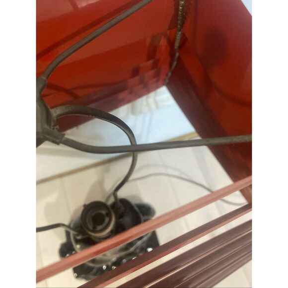 Pair of Black Ceramic Horse Mustang Lamps with Collabsable Metal Shades Mid Cent - Picture 5 of 7